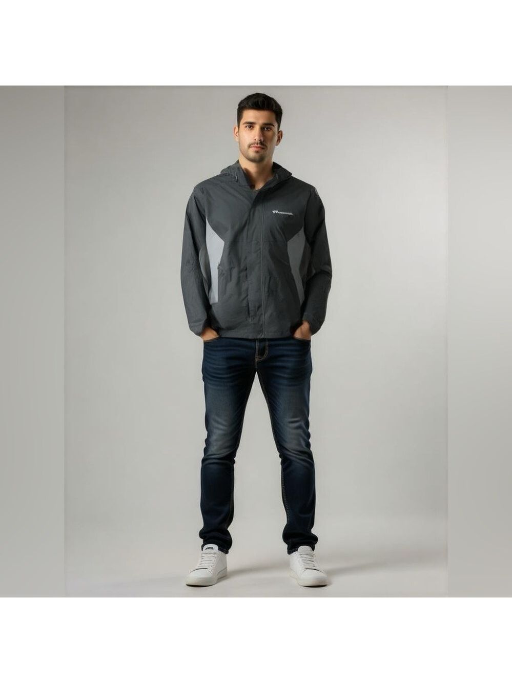 Men's Columbia Jacket Black Gray Size M